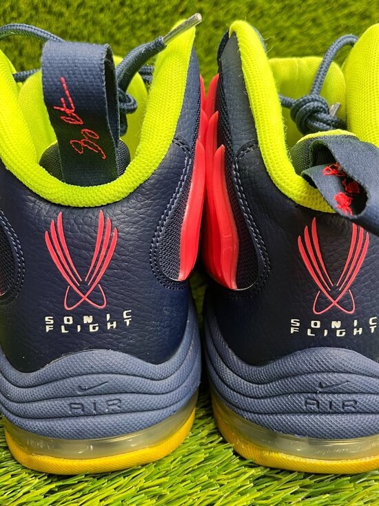 Nike Sonic Flight Mens Size 13 Blue Gray Red Athletic Basketball Shoes Sneakers main image 8